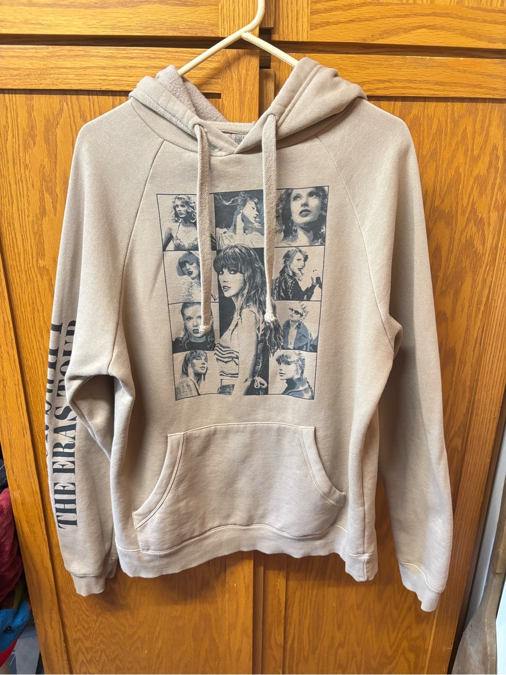 Taylor Swift Beige 'The Eras Tour' Pullover Hoodie